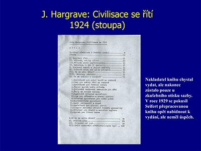 J.Hargrave: Civilisace se t