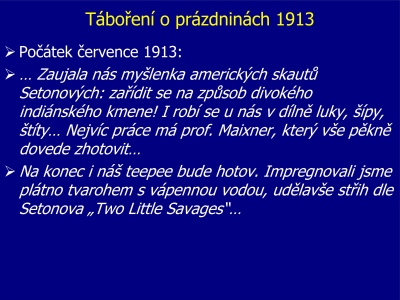 Tboen o przdninch 1913