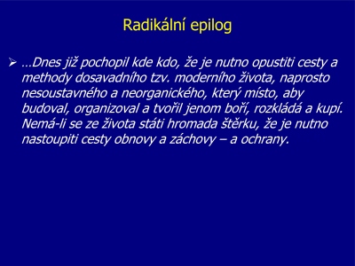 Radikln epilog