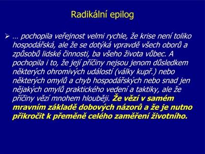 Radikln epilog